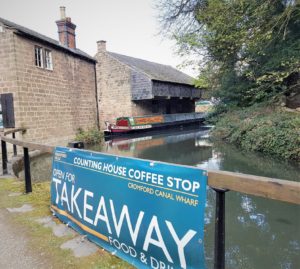 Counting house coffee stop at Cromford Wharf.